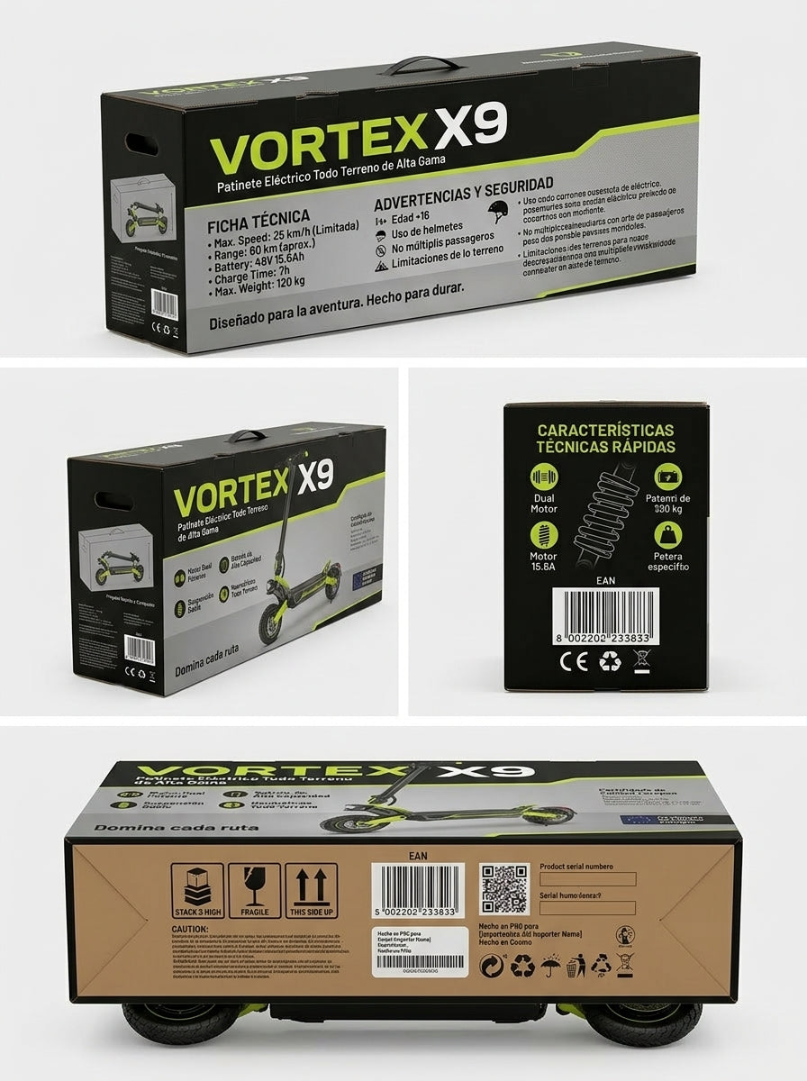 VORTEX X9 2x2 connected via an app.