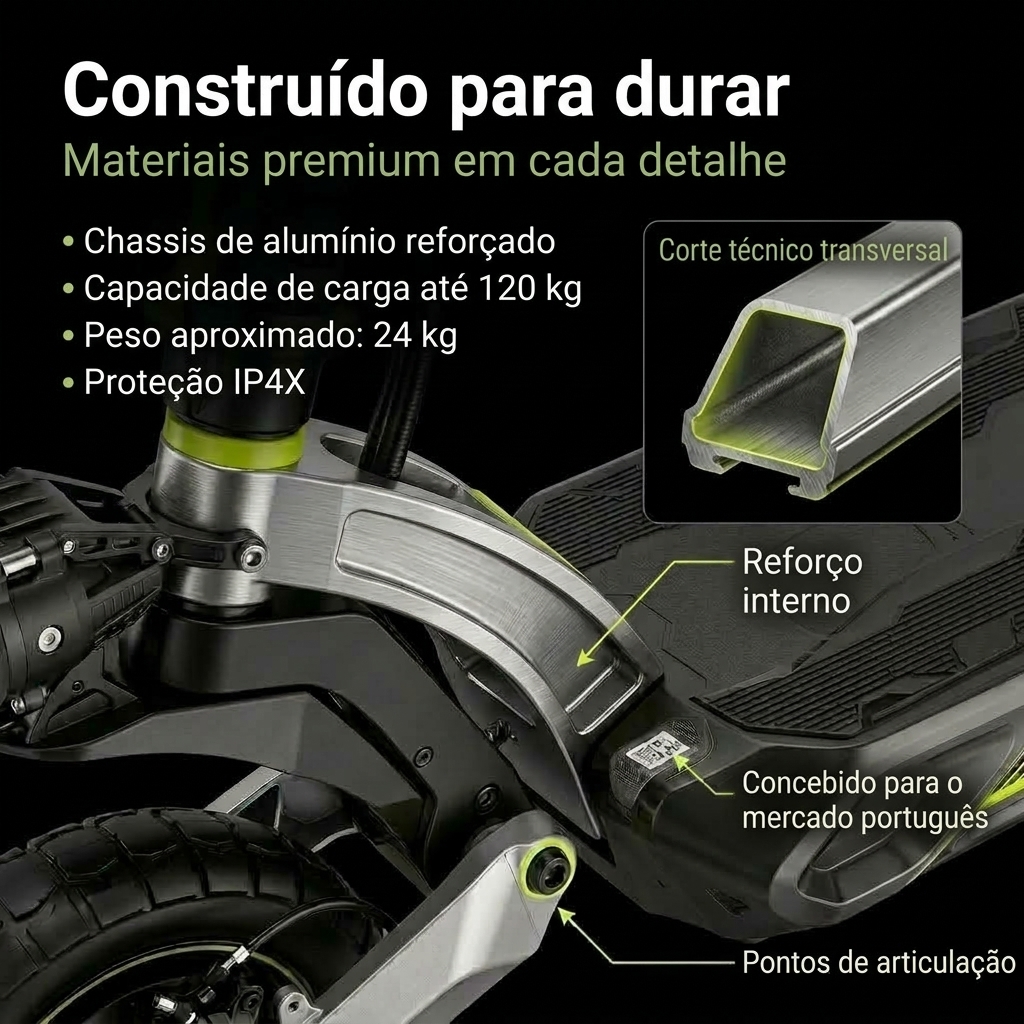 Construído para durar: materiais premium