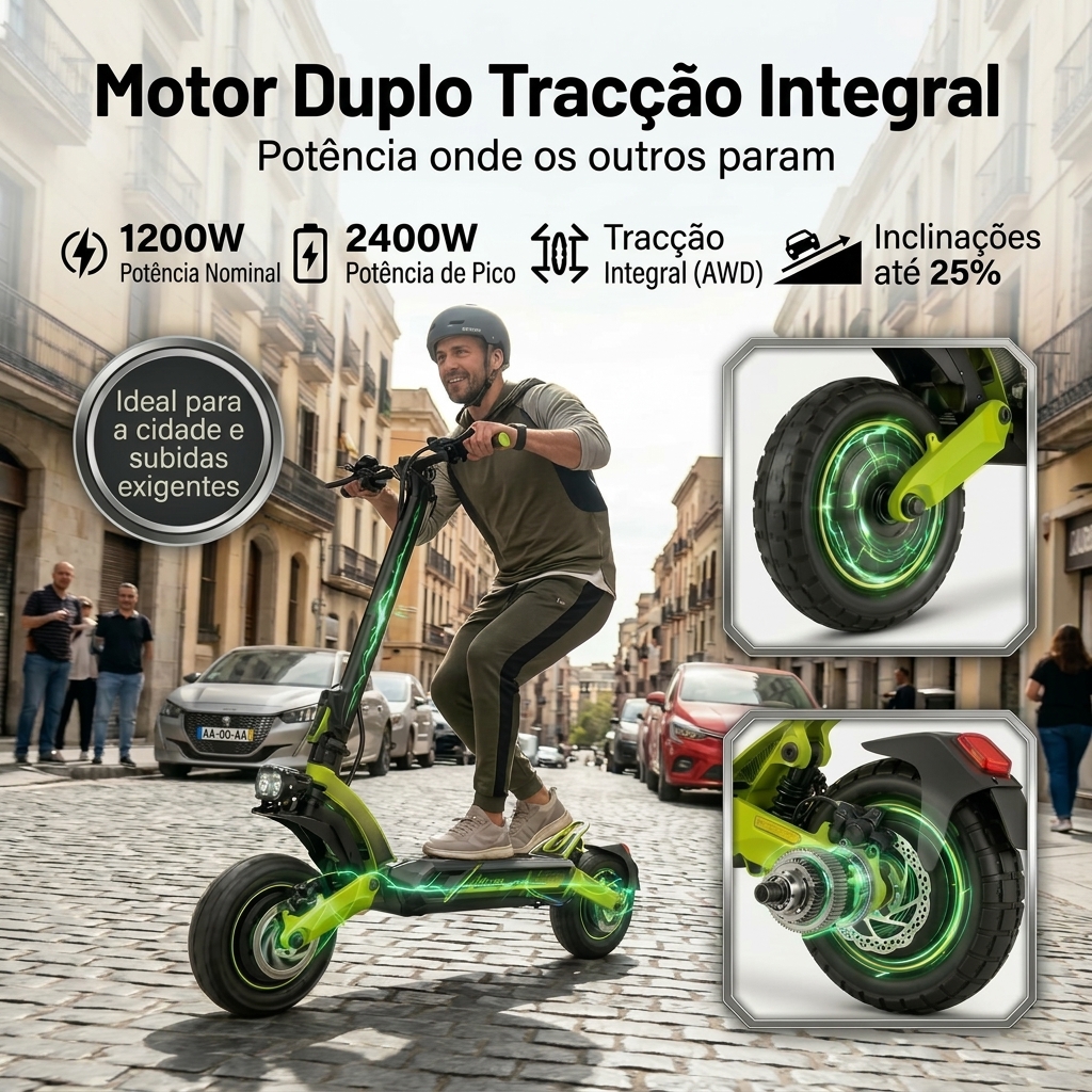 Motor duplo com tracção integral (AWD)