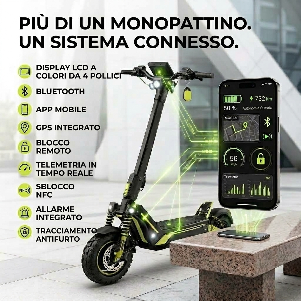 Un sistema connesso: app, GPS, Bluetooth e NFC
