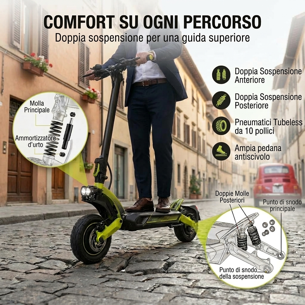 Comfort su ogni percorso: doppia sospensione
