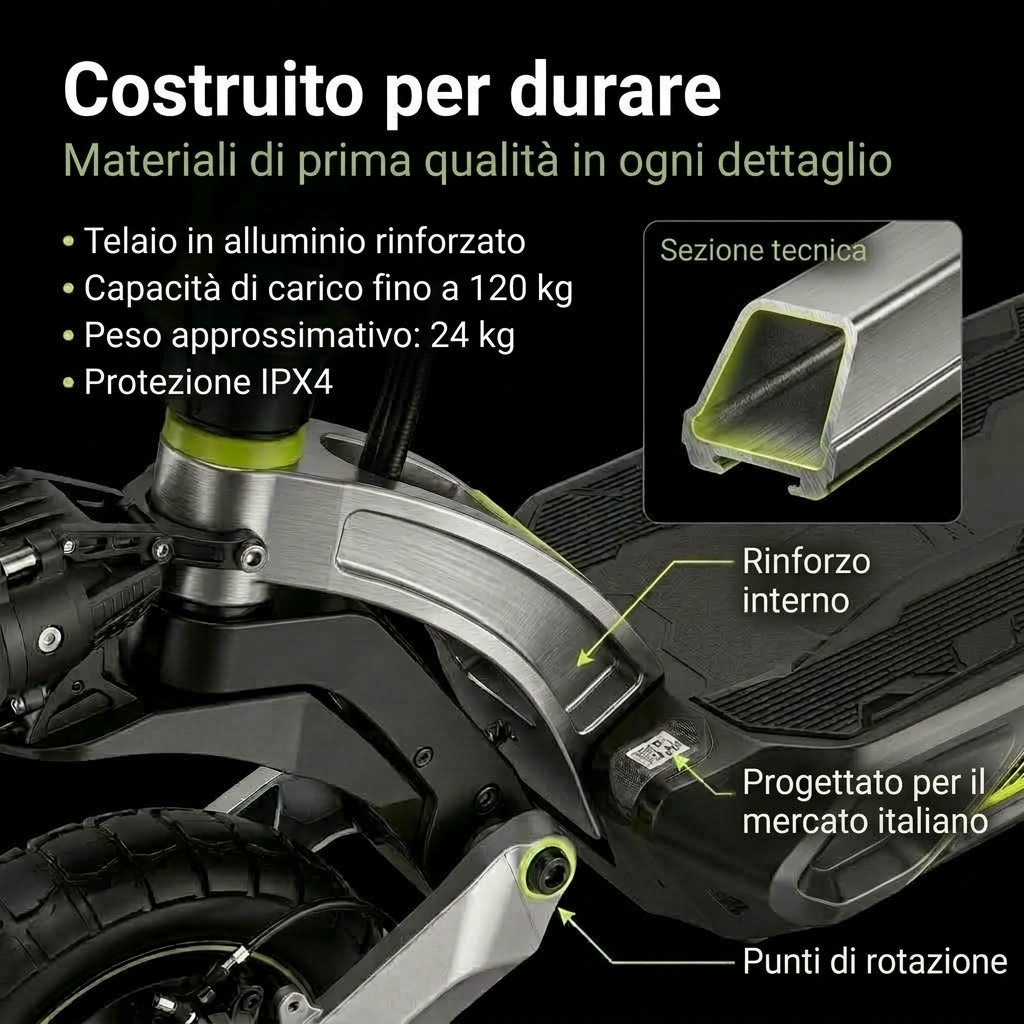 Costruito per durare: materiali di prima qualità
