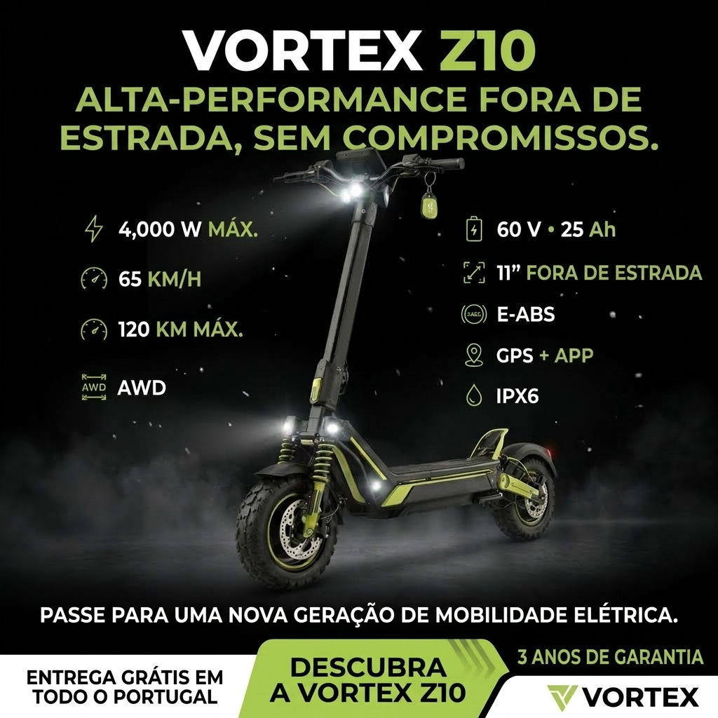 VORTEX Z10: alta performance fora de estrada