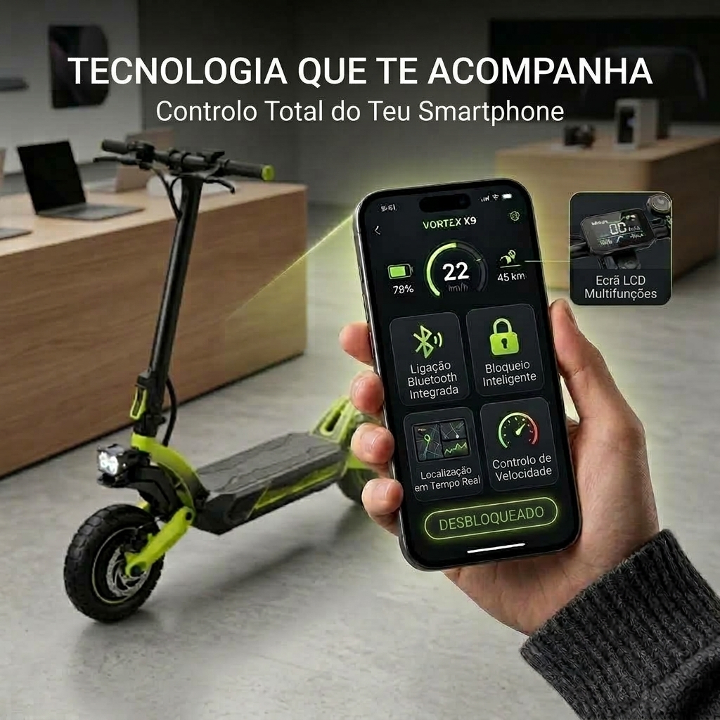 Tecnologia que te acompanha: controlo pelo smartphone