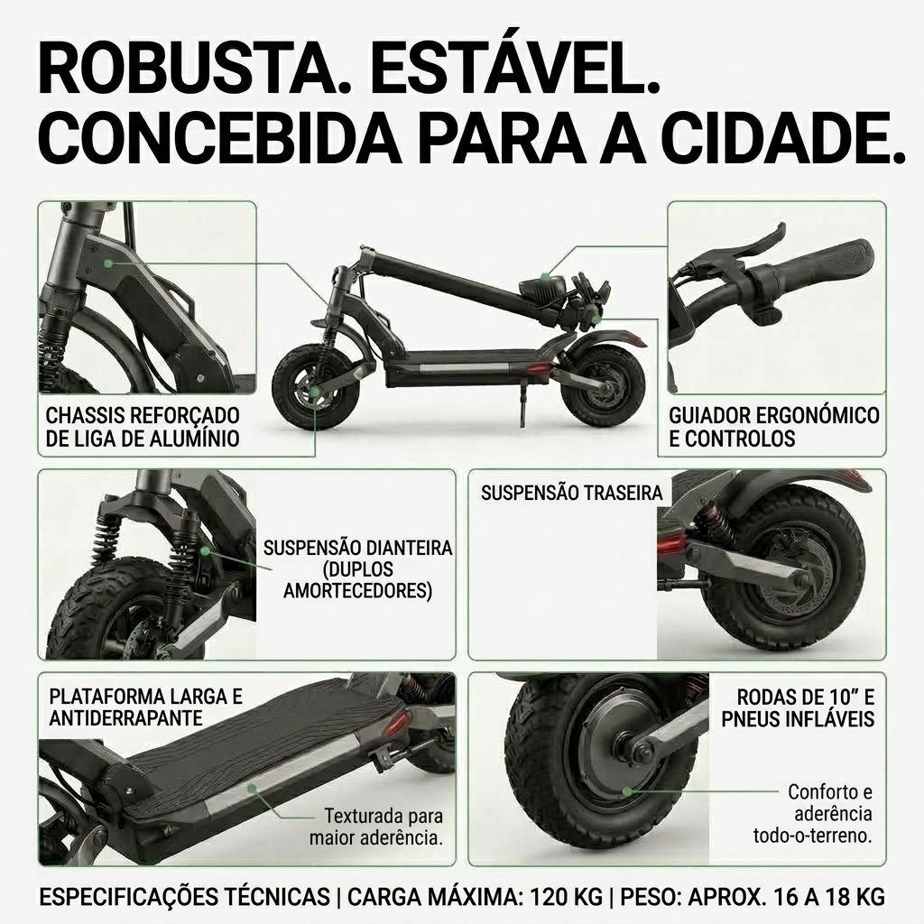 Robusta, estável e concebida para a cidade