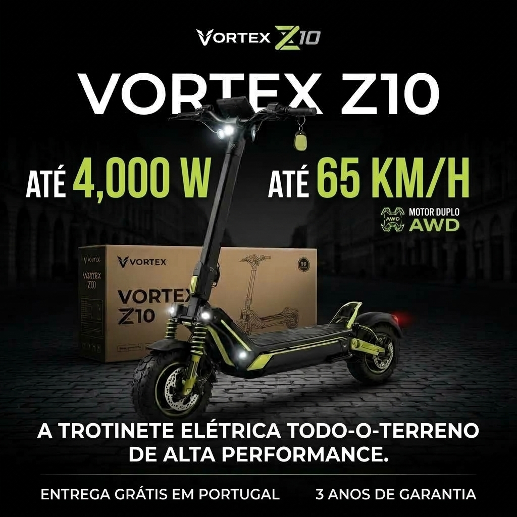 VORTEX Z10: até 4.000 W e 65 km/h