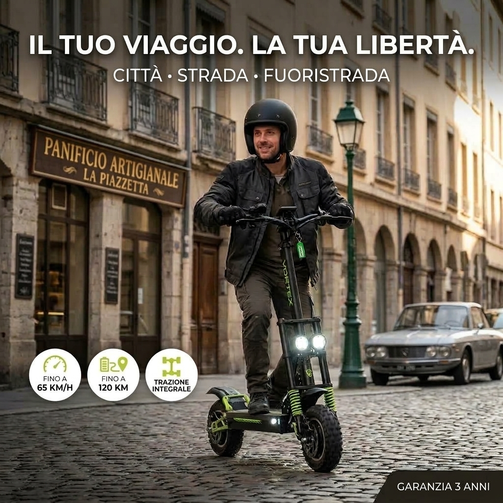 Il tuo viaggio, la tua libertà: città, strada e fuoristrada