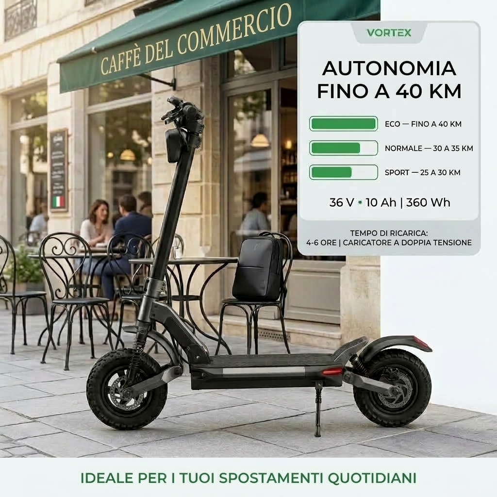 Autonomia fino a 40 km