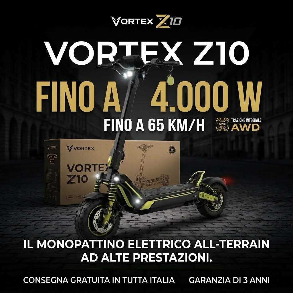 VORTEX Z10: fino a 4.000 W e 65 km/h