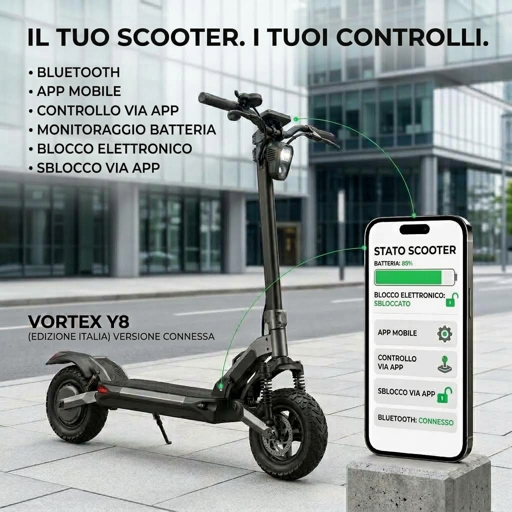 Il tuo scooter, i tuoi controlli: app e Bluetooth