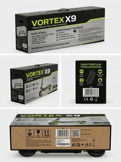VORTEX X9 2x2 connected via an app.